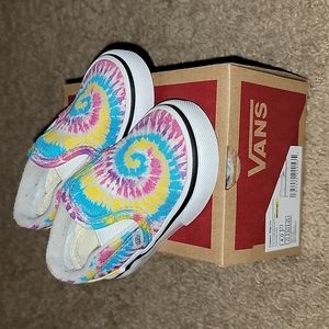 Vans Classic Tie Dye Slip Ons Sz 4c